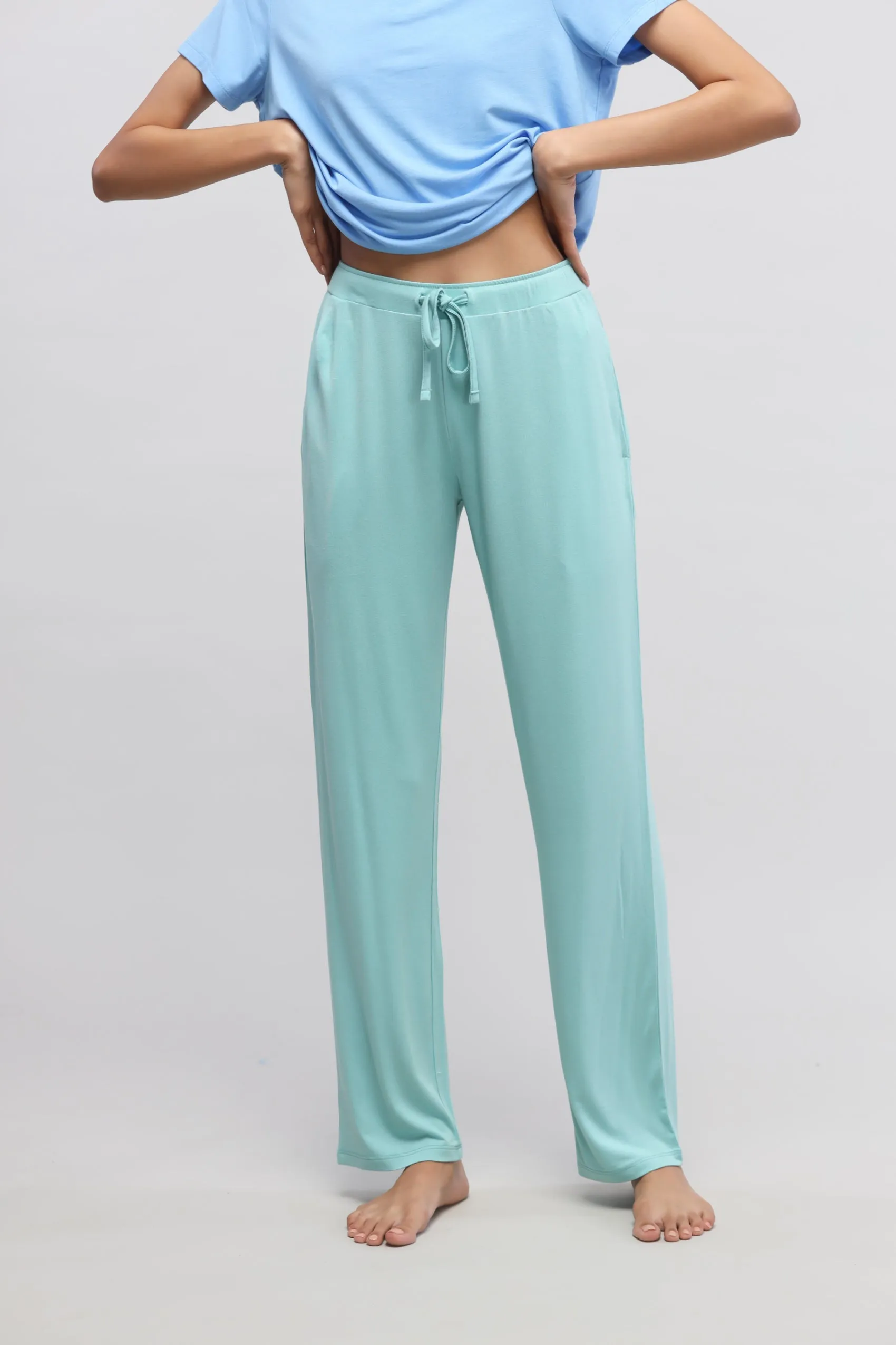 Aqua Straight Pajama Set
