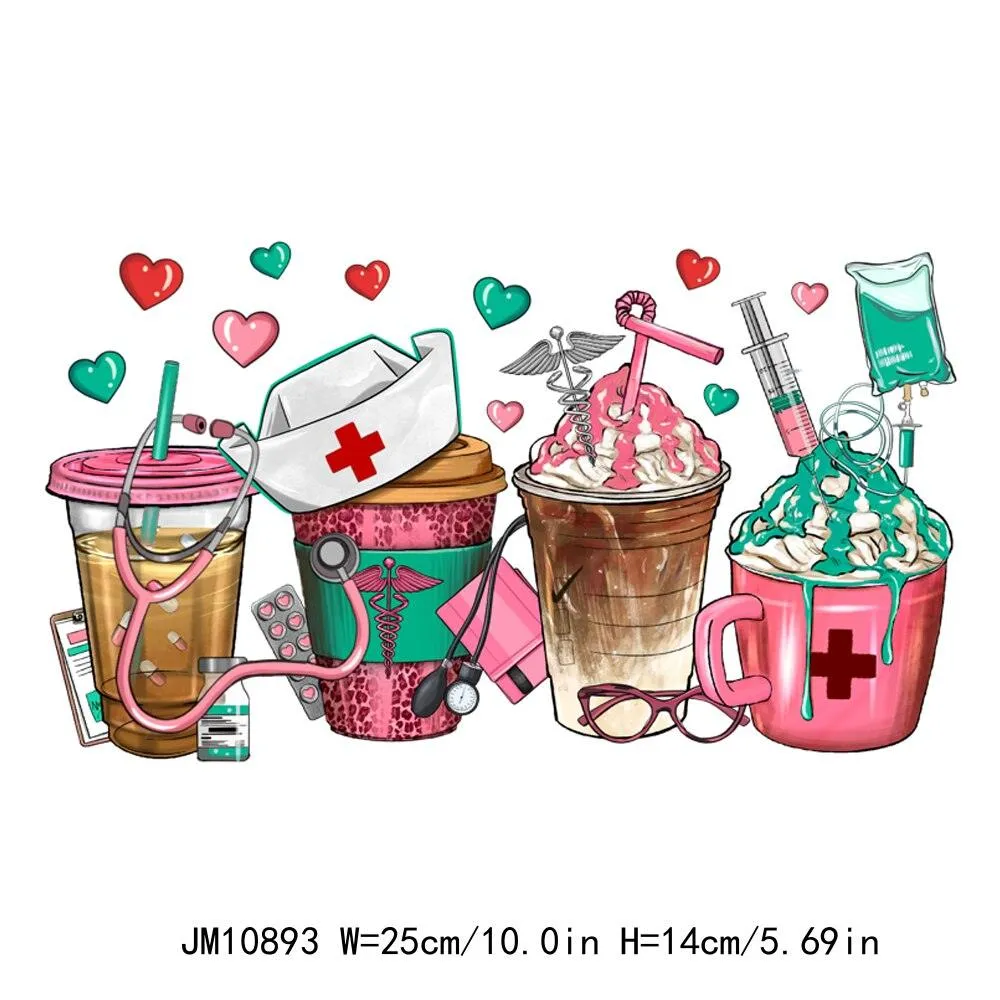 Nurse Coffee Cups Western Nurse Life Iron On Decals