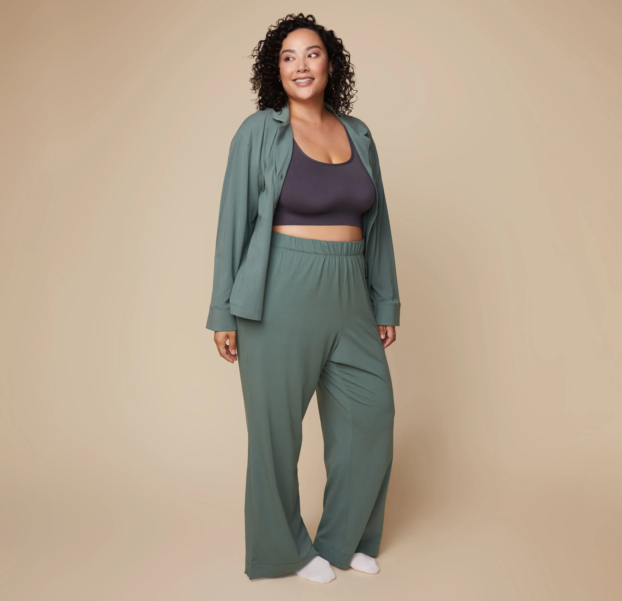 Perfect Pima Pajama Pants - Rainforest
